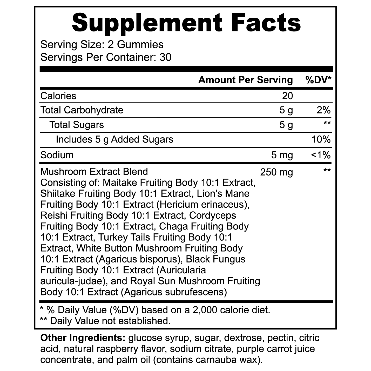 Mushroom Extract Complex - Health and Cognition