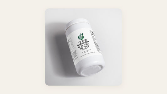 Health and Cognition Grass-Fed Collagen Peptides chocolate powder tub