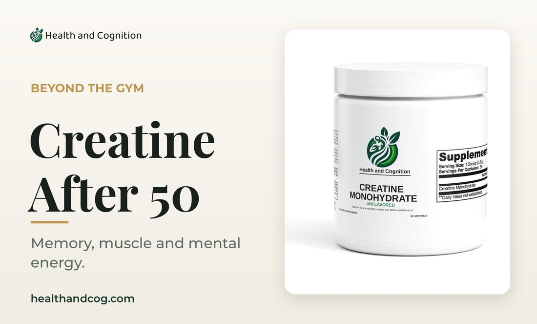 Health & Cognition Creatine Monohydrate for memory, muscle and mental energy after 50