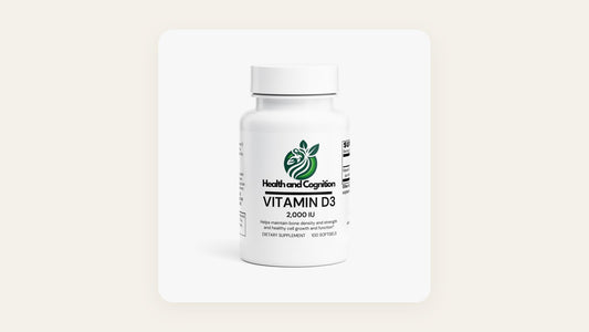 Health and Cognition Vitamin D3 2,000 IU bottle