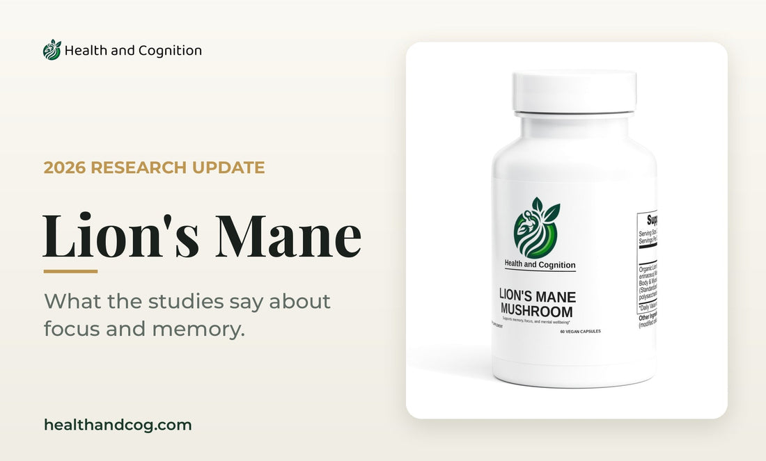 Health & Cognition Lion's Mane Mushroom capsules: what the research says