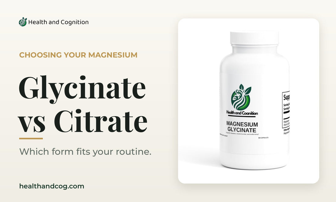 Health & Cognition Magnesium Glycinate capsules: glycinate vs citrate guide