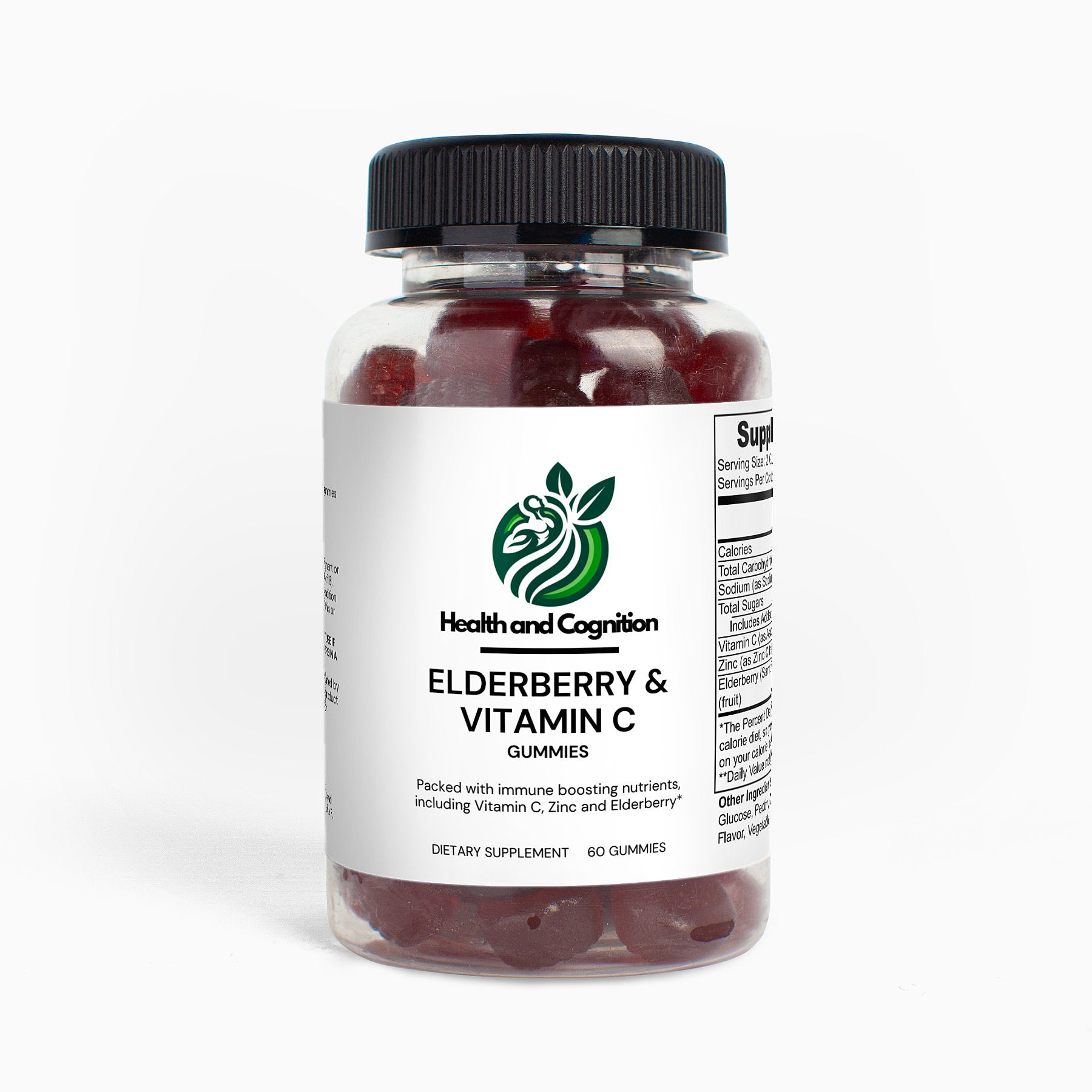 Elderberry & Vitamin C Gummies - Health and Cognition