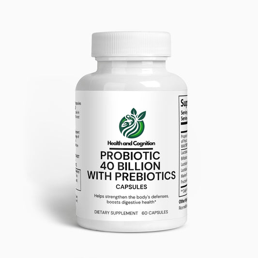 Probiotic 40 Billion with Prebiotics - Health and Cognition