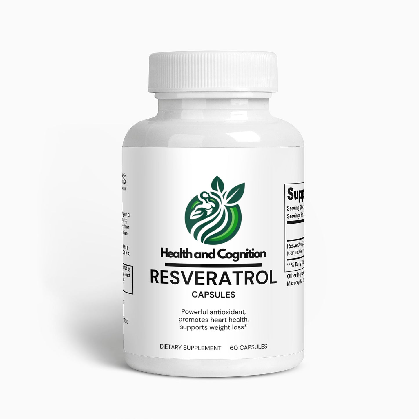 Resveratrol 50% 600mg - Health and Cognition